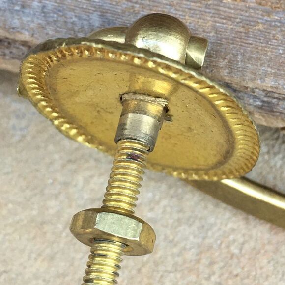 Vintage AAB Co. Brass Drawer Drop Pull Set of 2 - Picture 11 of 16